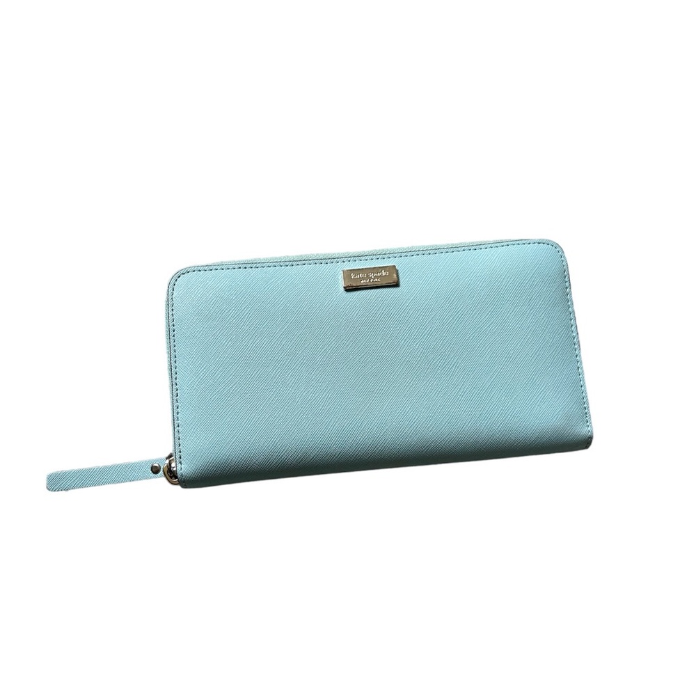 Kate Spade mint green Zip Around Wallet